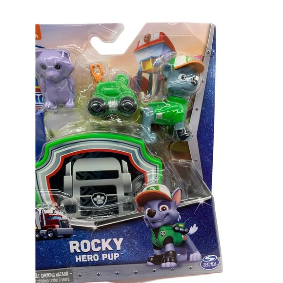Paw Patrol Rocky Big Truck Pups Hero Pup Figure with Drone Animal 2022 - Picture 2 of 10